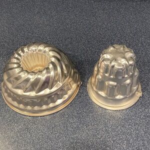 Two Vintage Jello Mold pans